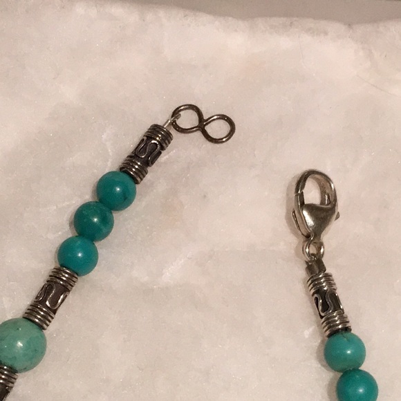 Turquoise necklace handmade - Picture 3 of 4